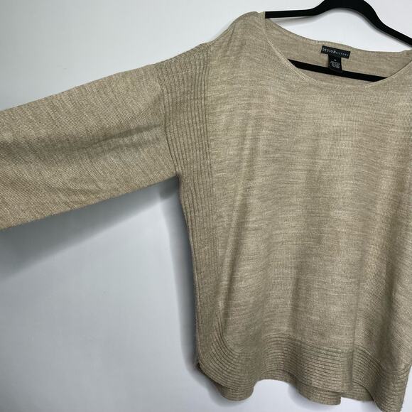 Design History‎ Sweatshirt Long Sleeve Knitted Pullover Brown Plus 1X Lagenlook - Picture 5 of 10